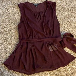Faux wrap banana republic blouse